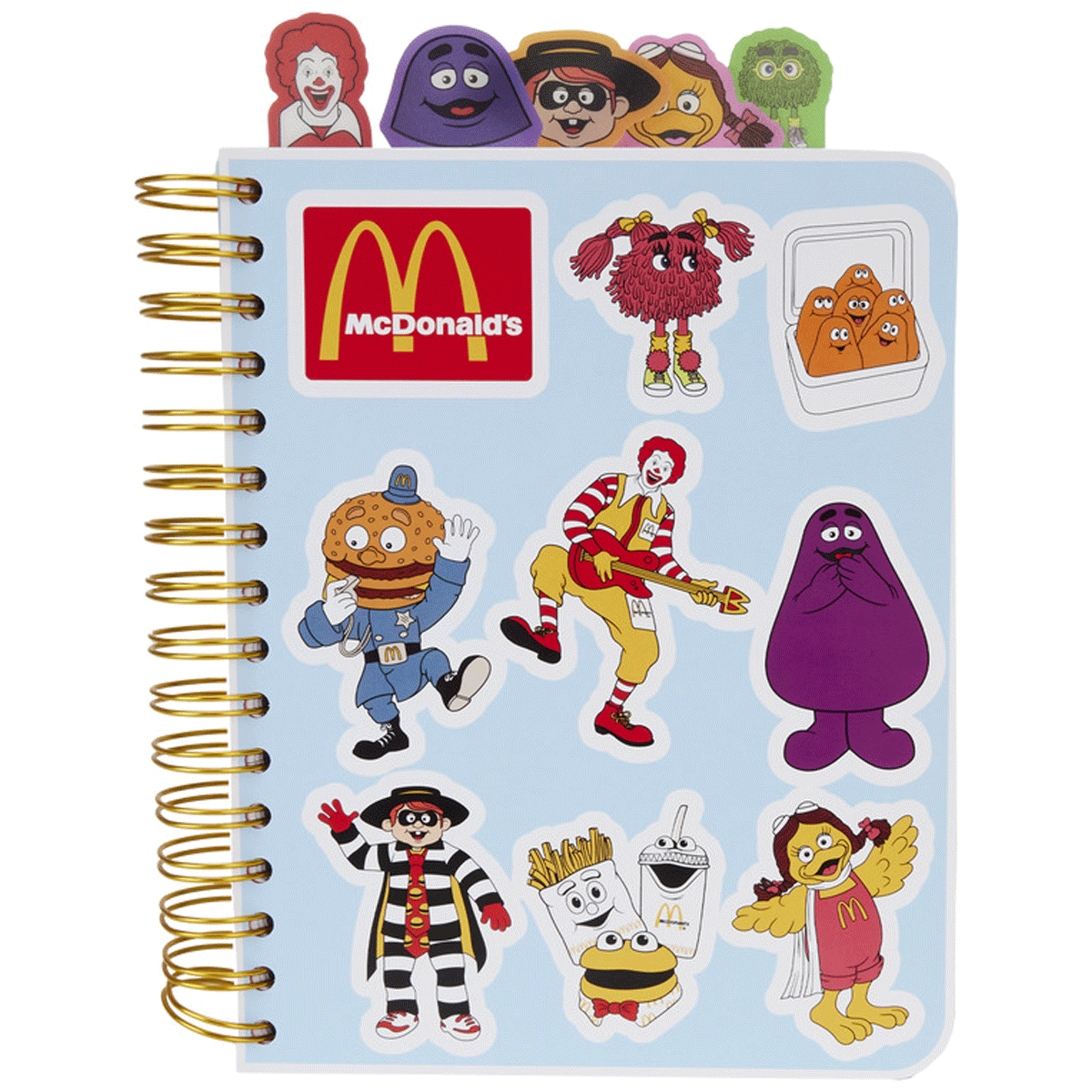 Loungefly x McDonalds Gang Tab Spiral Notebook Journal - GeekCore