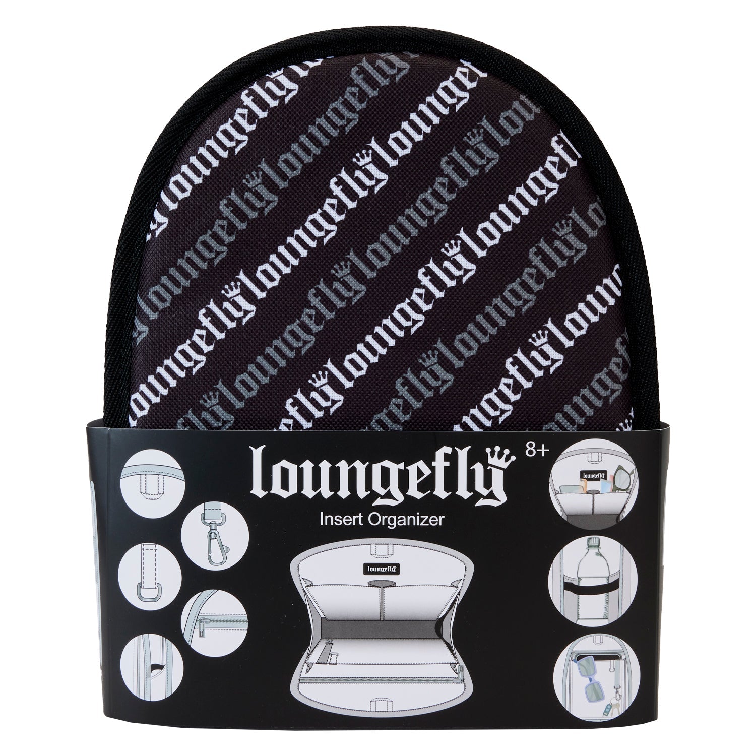 Loungefly x Mini Backpack Insert Organiser - GeekCore