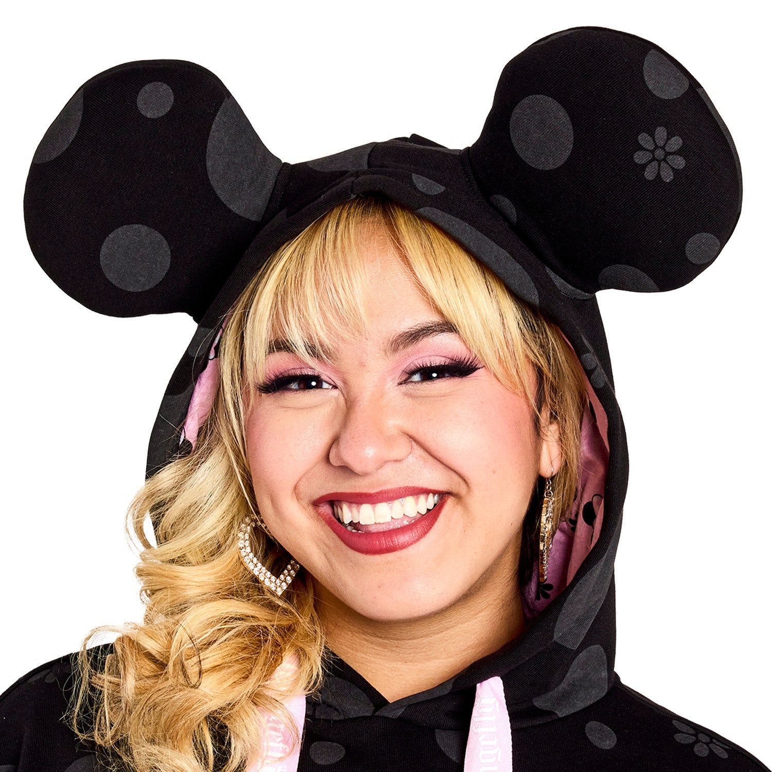 Loungefly x Minnie Rocks the Dots Florals Unisex Hoodie - GeekCore