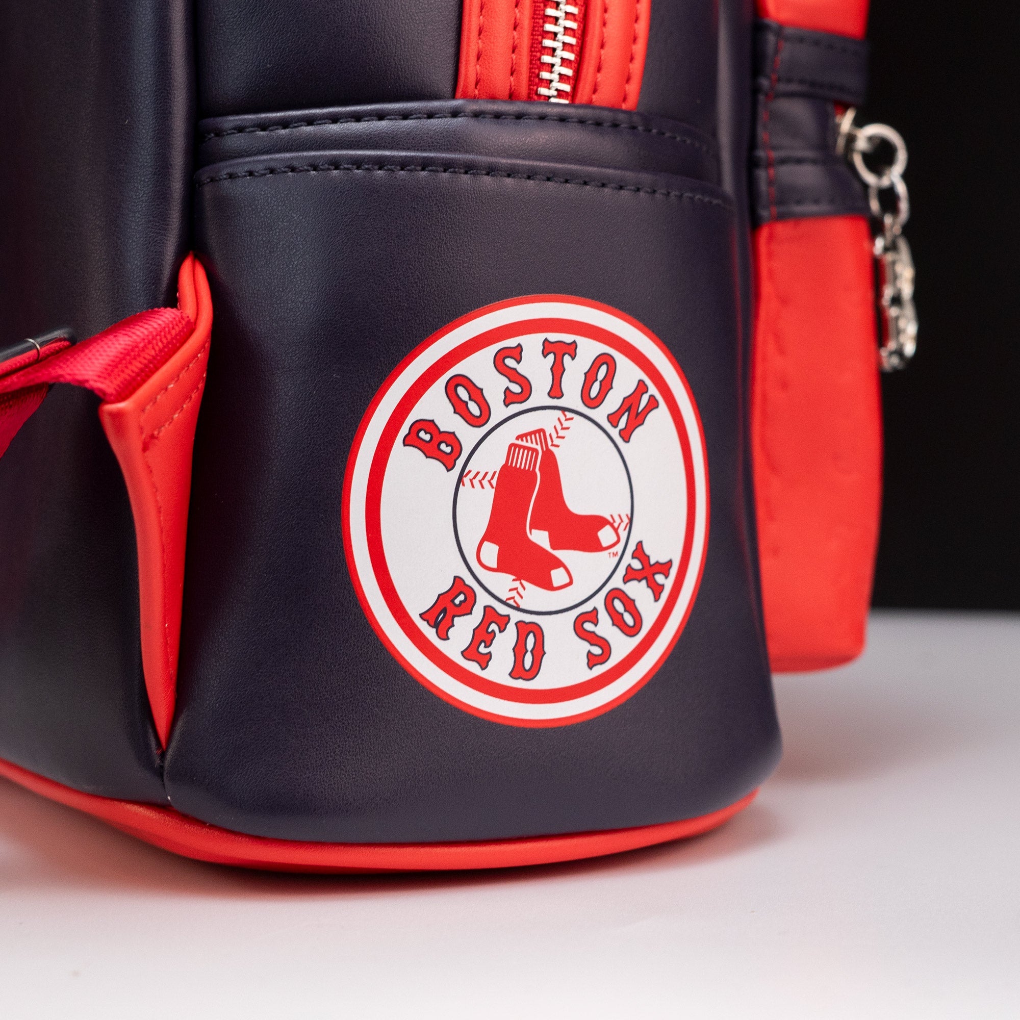 Loungefly x MLB Boston Red Sox Patches Mini Backpack - GeekCore