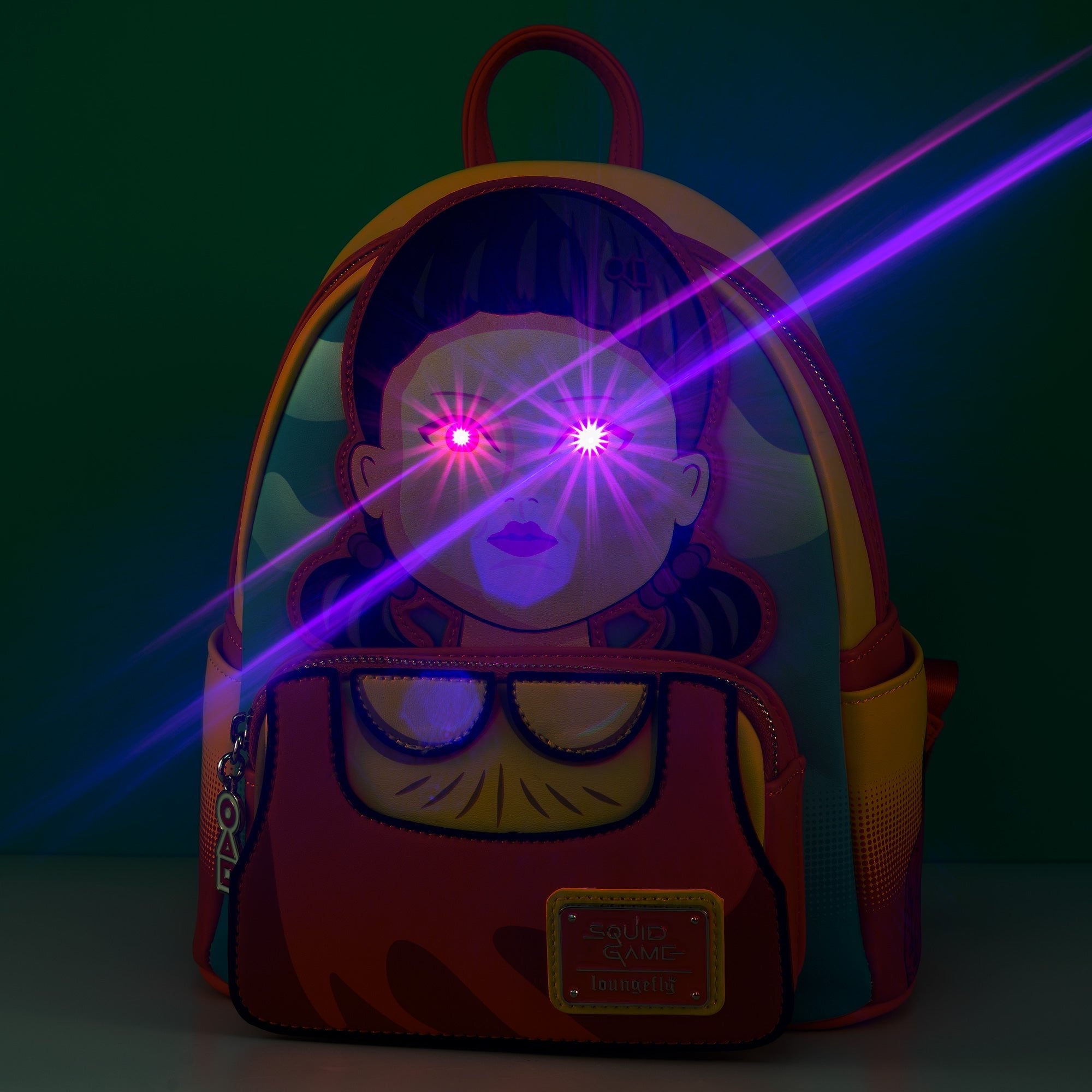 Loungefly x Netflix Squid Game Red Light, Green Light Mini Backpack - GeekCore