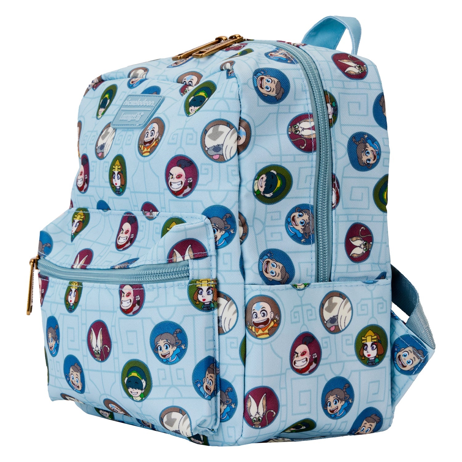 Loungefly x Nickelodeon Avatar: The Last Airbender AOP Nylon Square Mini Backpack - GeekCore