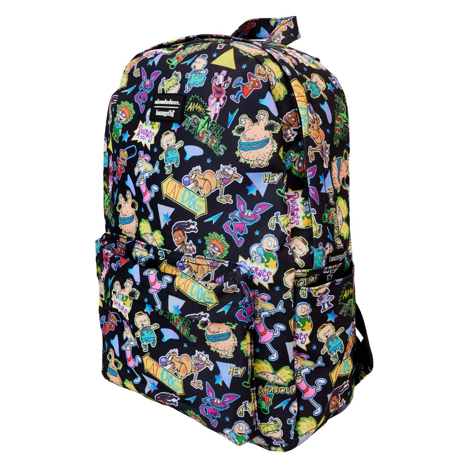 Loungefly x Nickelodeon Retro AOP Full Size Nylon Backpack - GeekCore