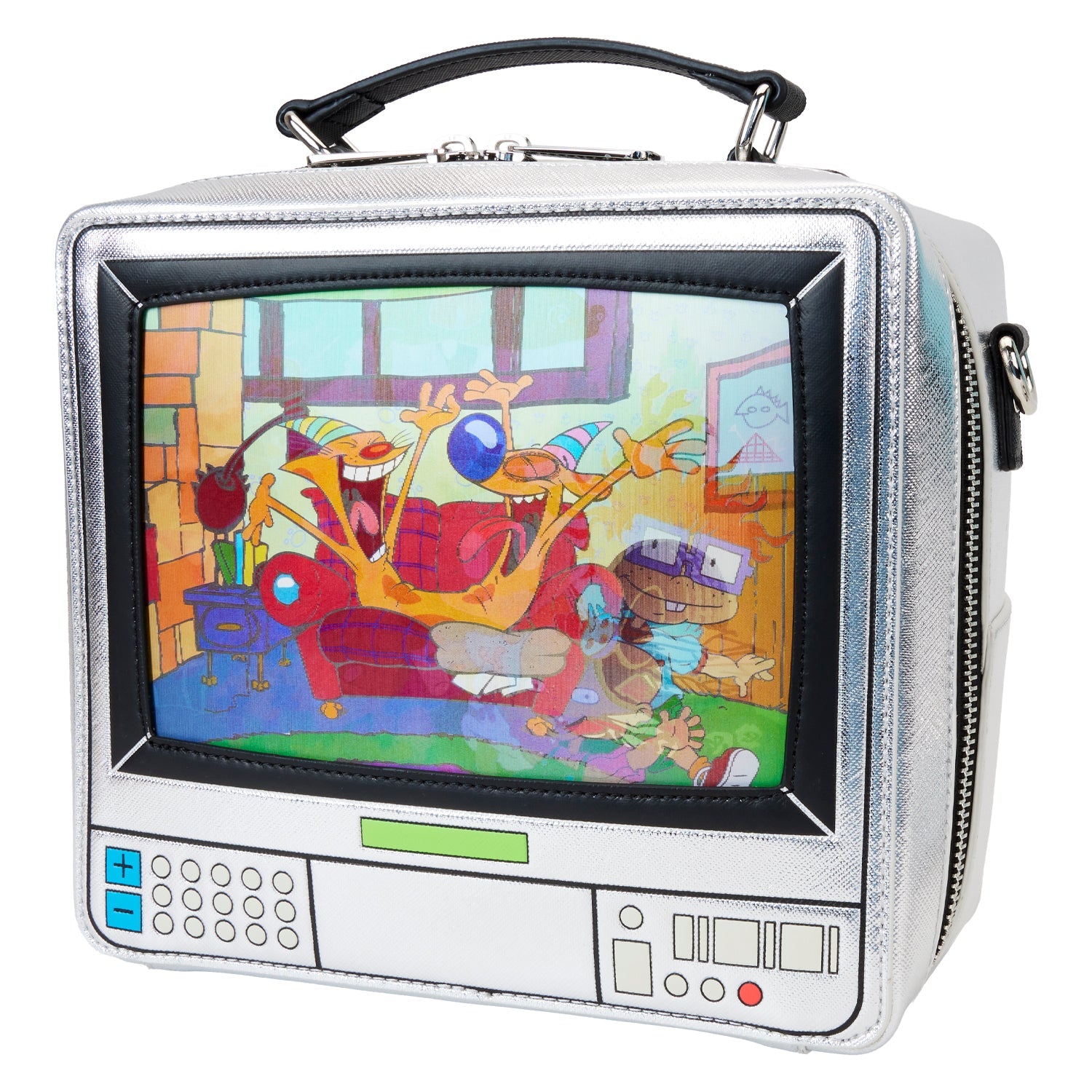 Loungefly x Nickelodeon Retro TV Triple Lenticular Crossbody Bag - GeekCore