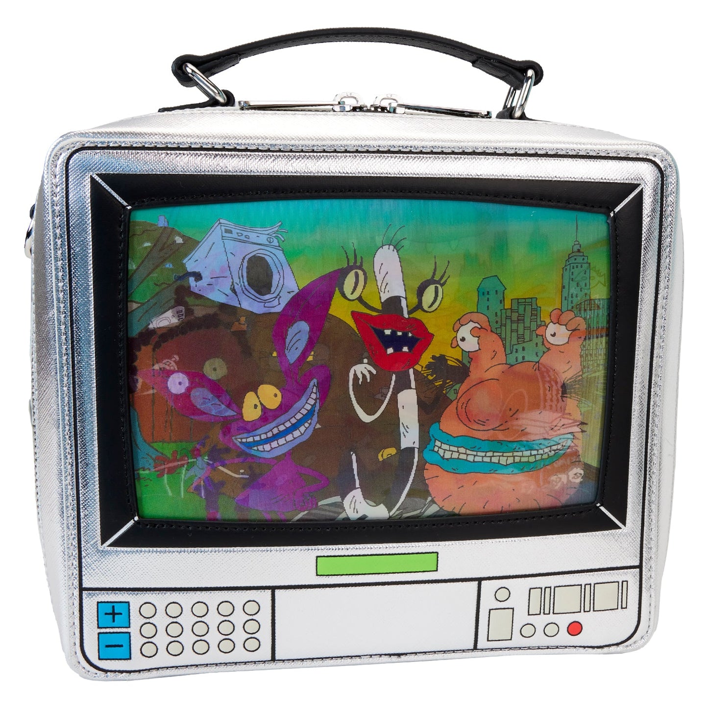 Loungefly x Nickelodeon Retro TV Triple Lenticular Crossbody Bag - GeekCore