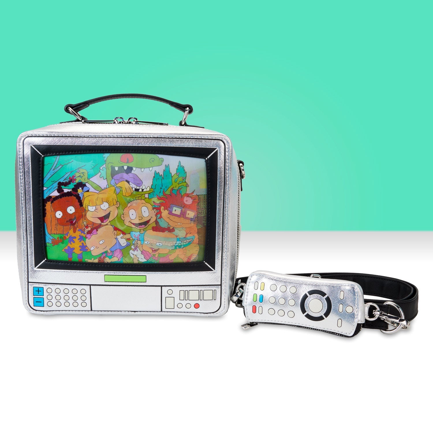 Loungefly x Nickelodeon Retro TV Triple Lenticular Crossbody Bag - GeekCore