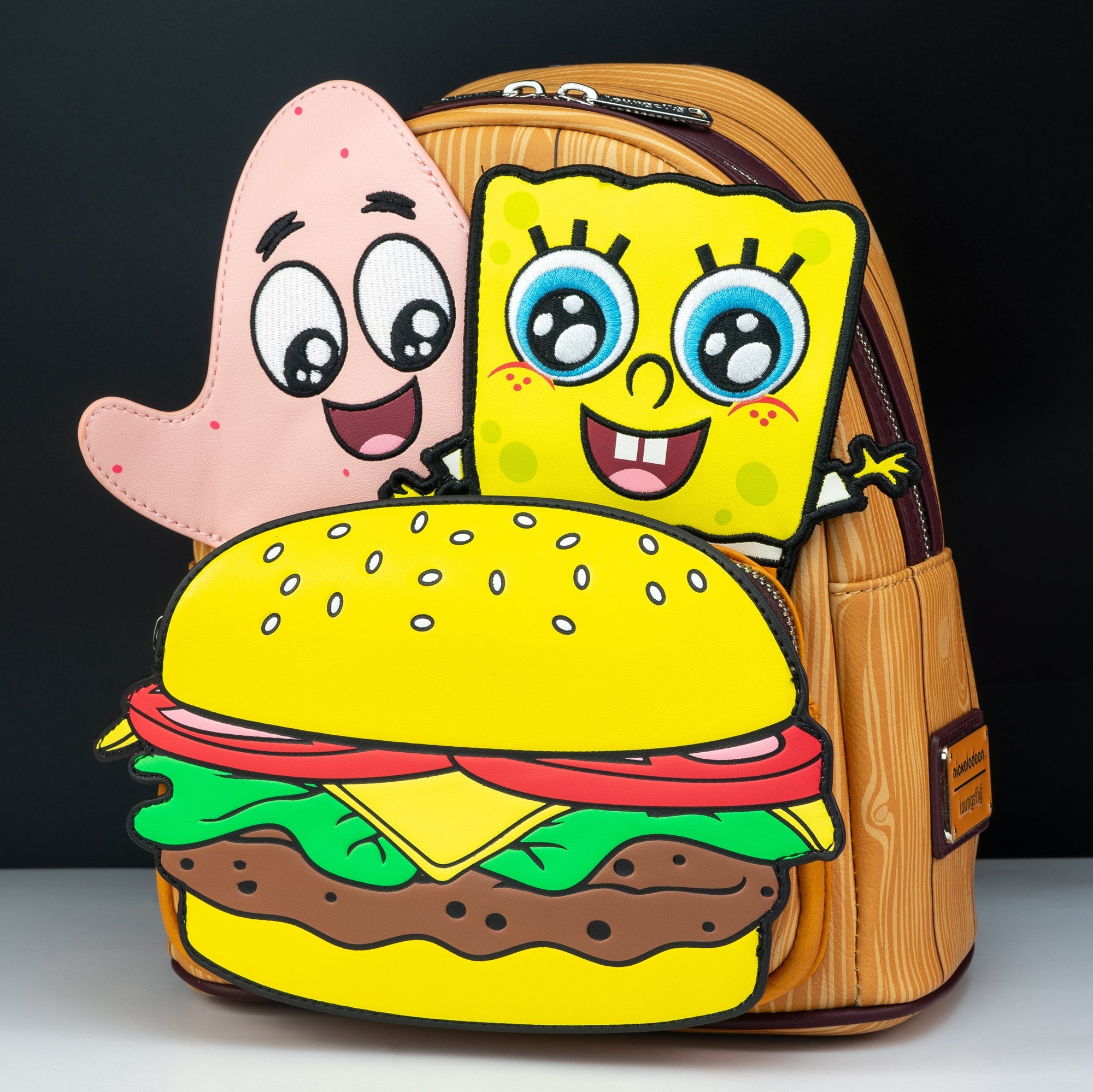 Loungefly x Nickelodeon SpongeBob Krabby patty Group Mini Backpack - GeekCore