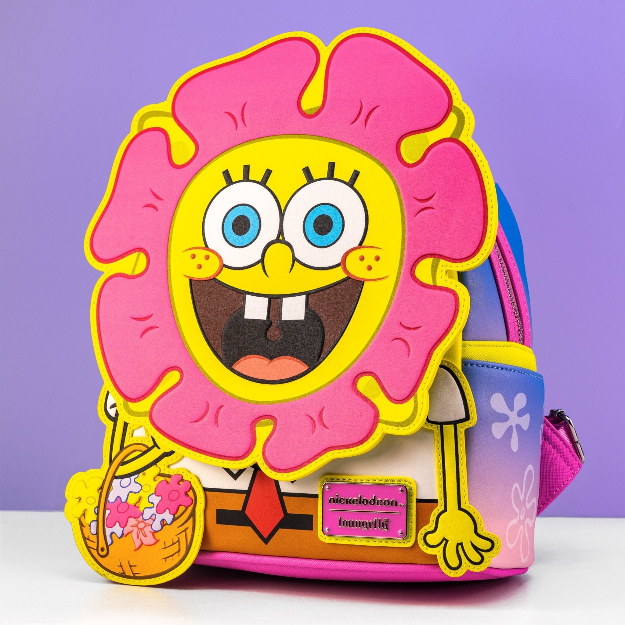 Loungefly x Nickelodeon SpongeBob Squarepants FlowerBob Cosplay Mini Backpack - GeekCore