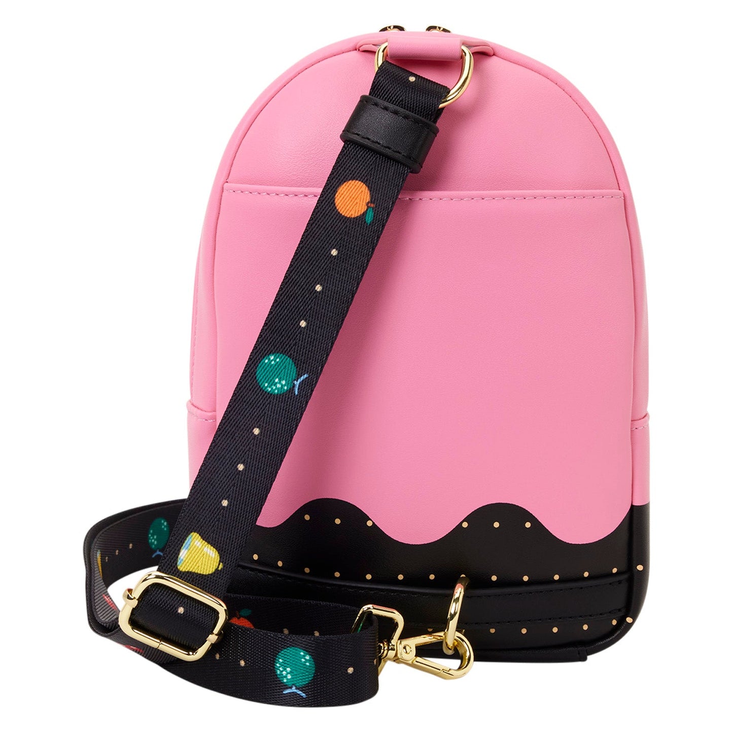 Loungefly x Pac - Man Pinky Ghost Sling Crossbody Bag - GeekCore