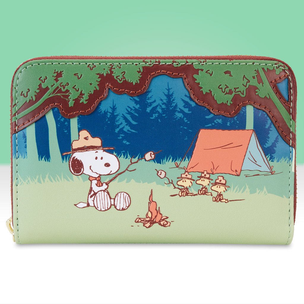 Loungefly x Peanuts Beagle Scouts 50th Anniversary Zip Around Wallet - GeekCore