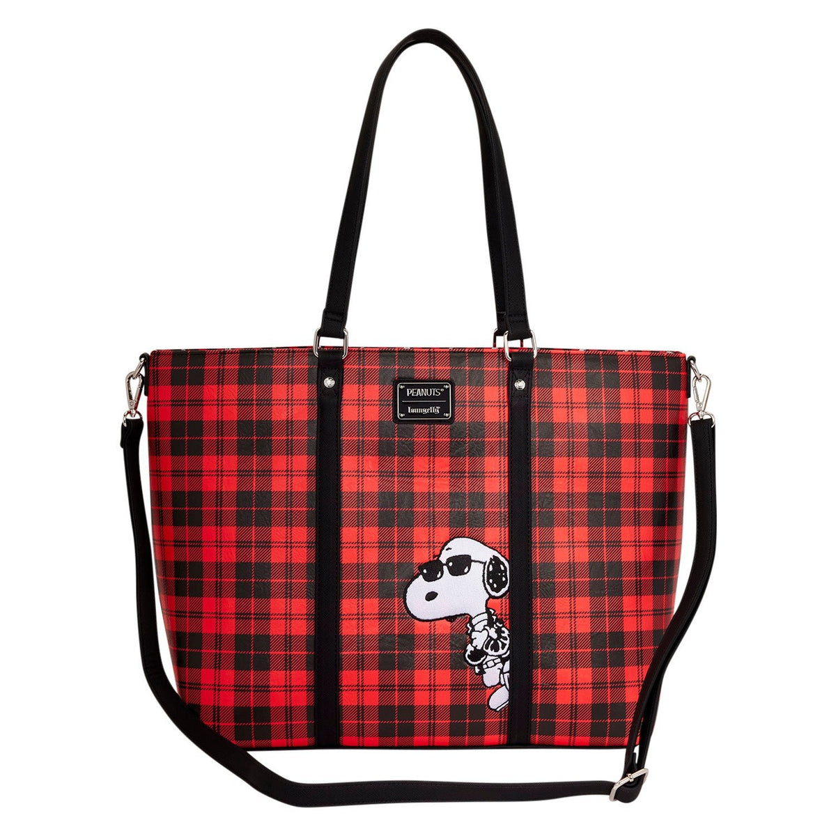 Loungefly x Peanuts Snoopy Grunge Tote Crossbody Bag - GeekCore