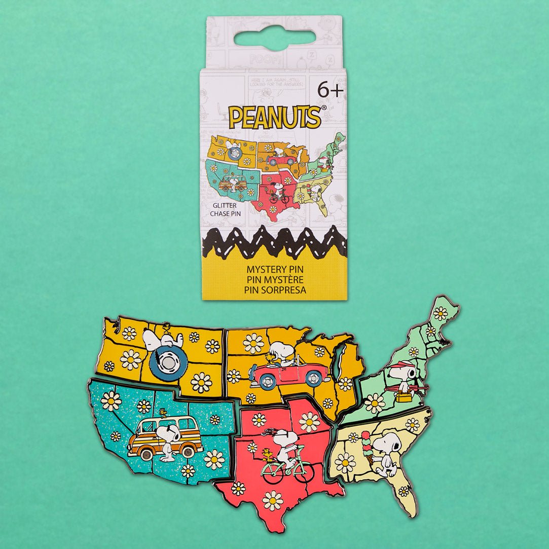 Loungefly x Peanuts Snoopy Map Blind Box Mystery Pin - GeekCore
