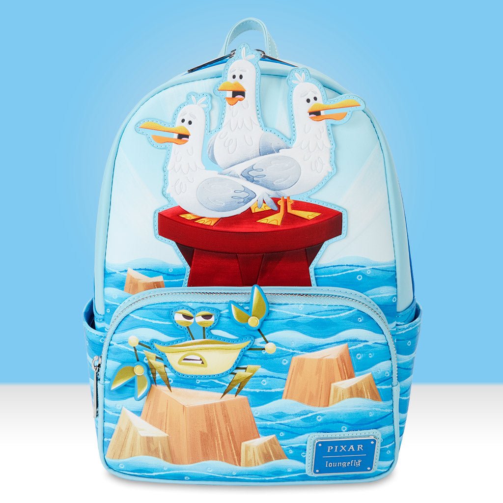 Loungefly x Pixar Finding Nemo Mine Mine Mine Seagulls Mini Backpack - GeekCore