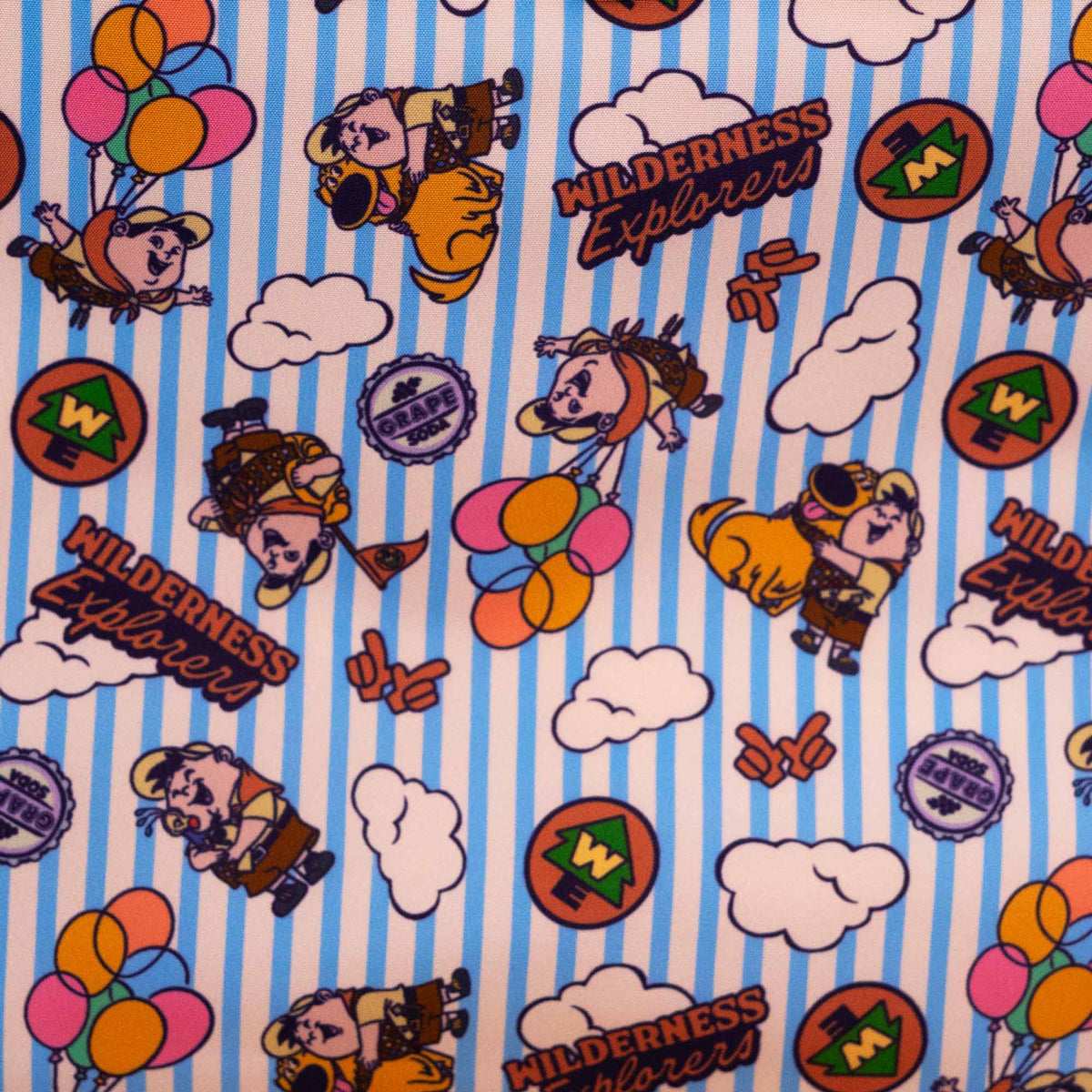 Loungefly x Pixar Up Russell Wilderness Explorer Patches Mini Backpack - GeekCore