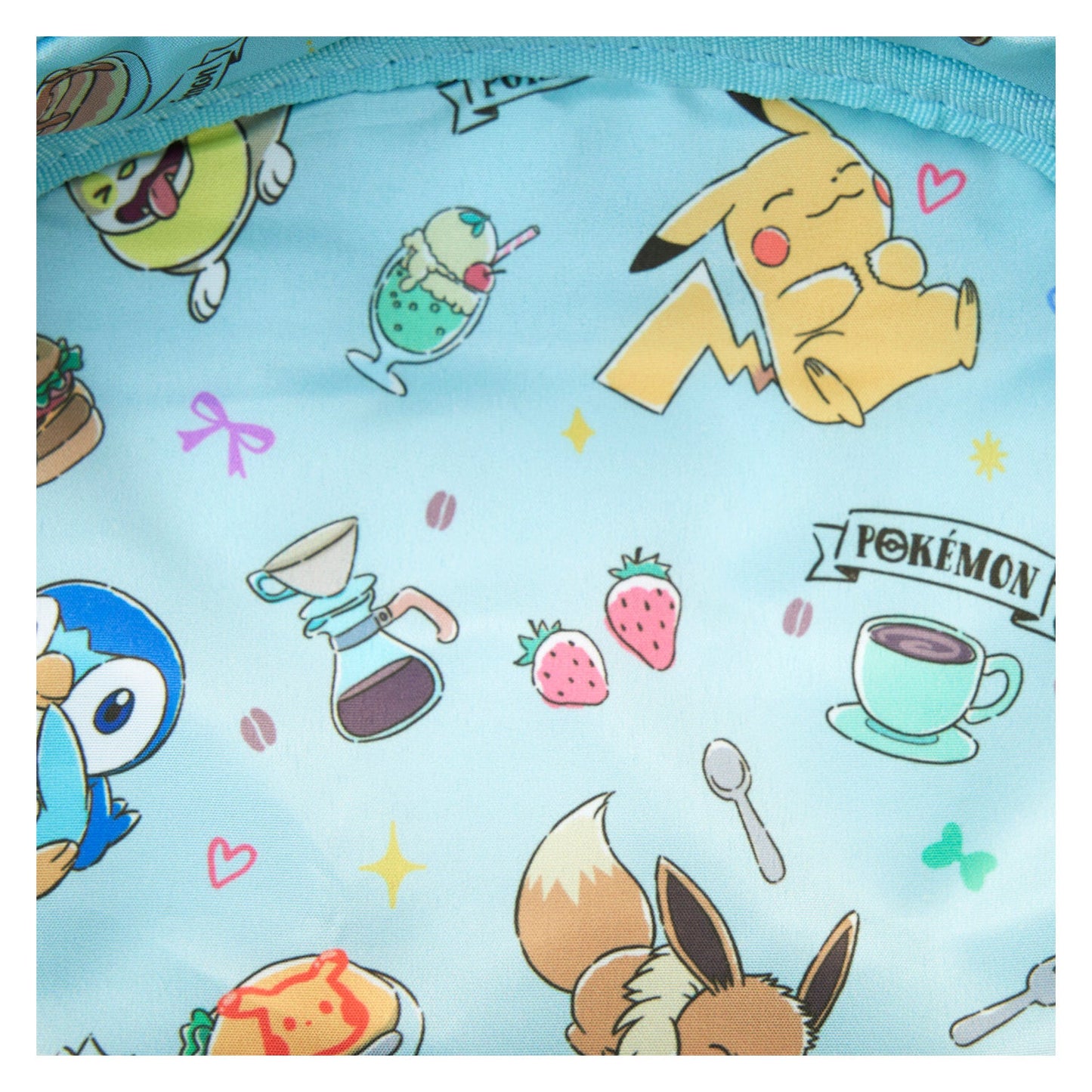 Loungefly x Pokemon Cafe Triple Pocket Backpack - GeekCore