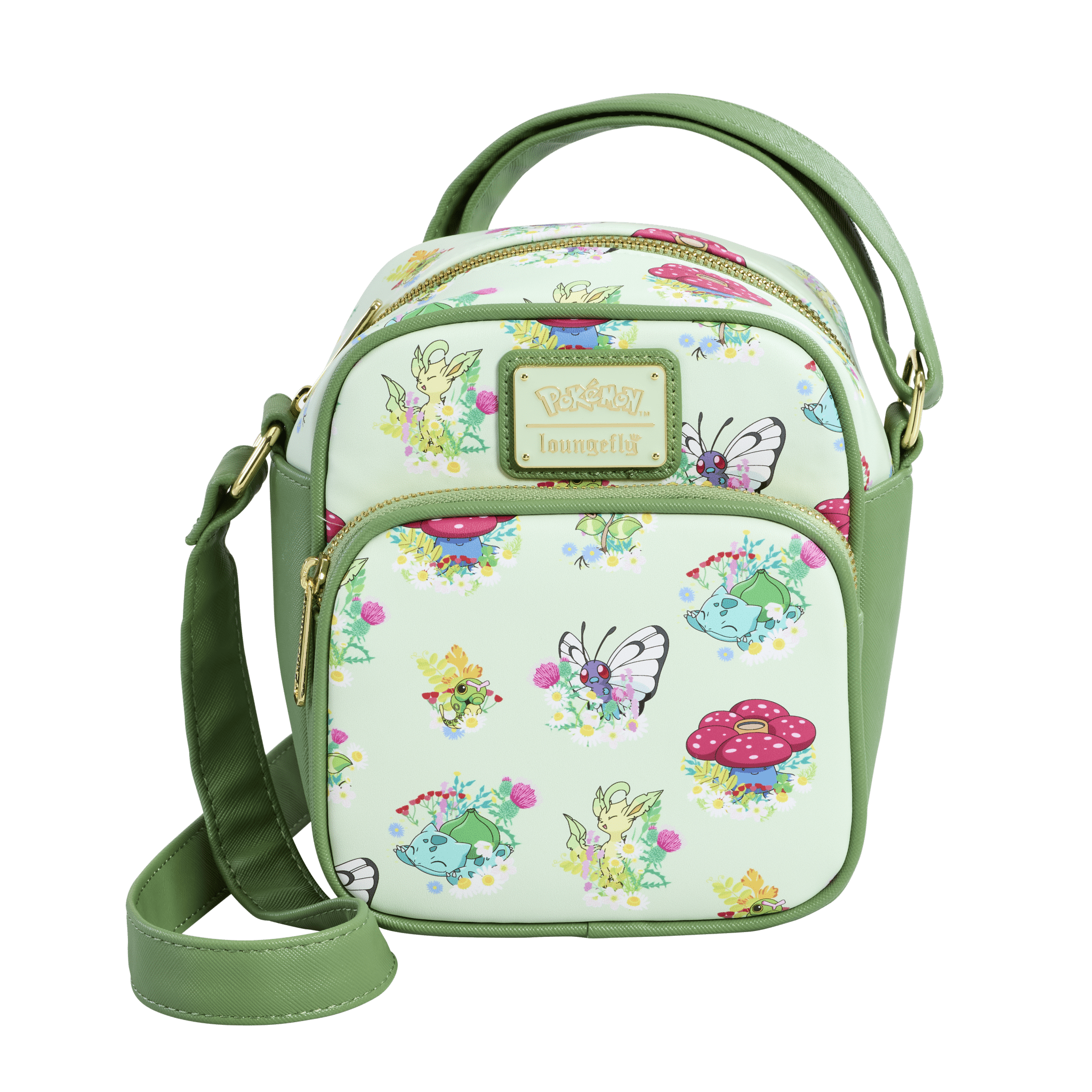 Loungefly x Pokemon Grass Type Crossbody Bag - GeekCore