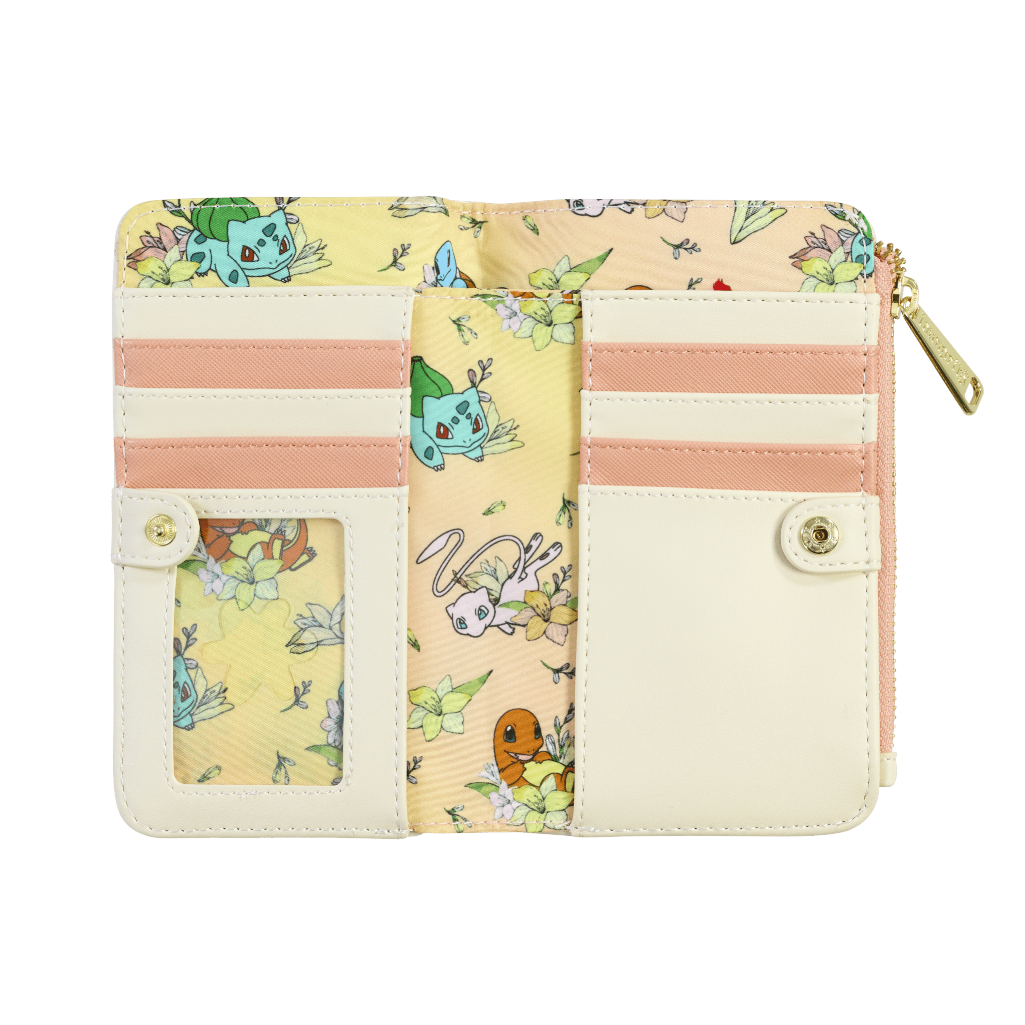 Loungefly x Pokemon Kanto Starters Floral Wallet - GeekCore