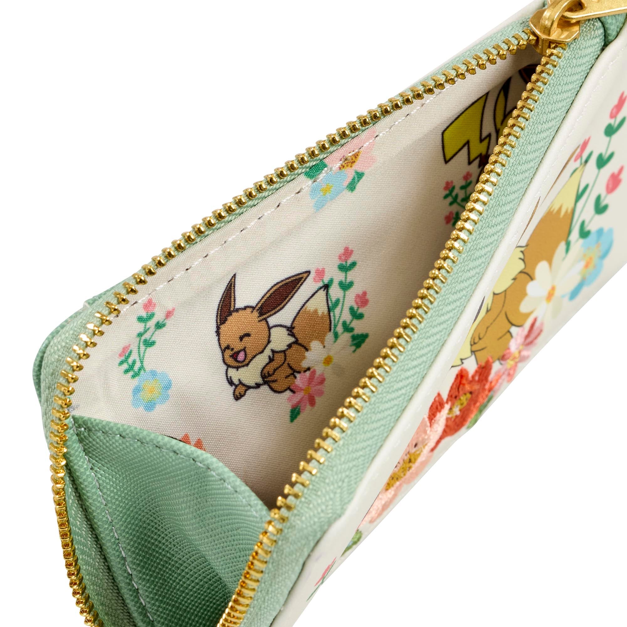 Loungefly x Pokemon Pikachu & Eevee Floral Wallet - GeekCore