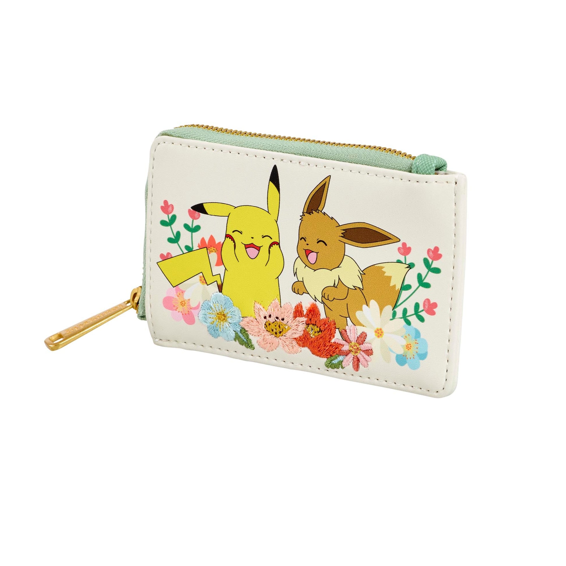 Loungefly x Pokemon Pikachu & Eevee Floral Wallet - GeekCore