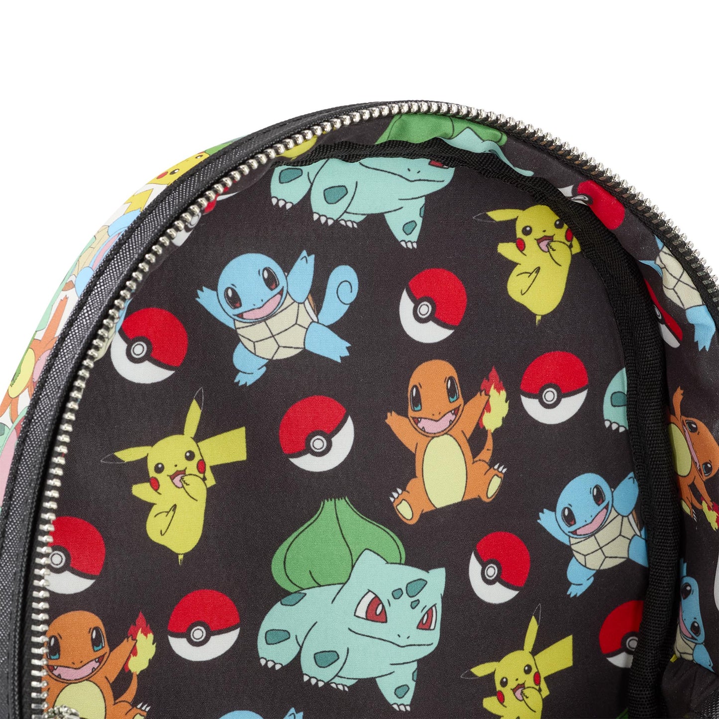 Loungefly x Pokemon Starters and Pikachu AOP Mini Backpack - GeekCore