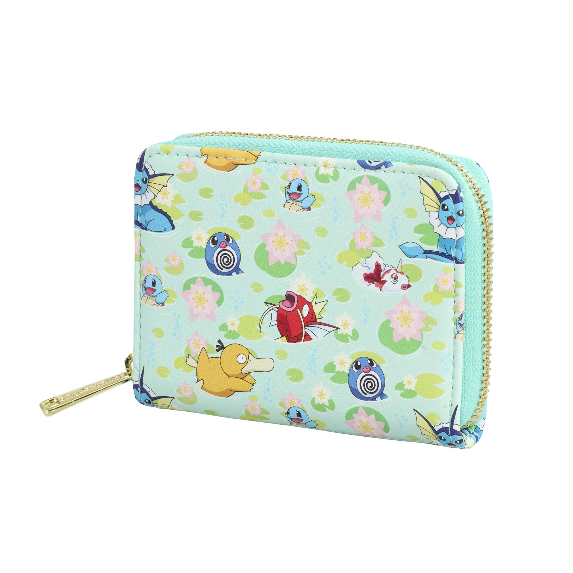 Loungefly x Pokemon Water Type Lily Pad AOP Wallet - GeekCore