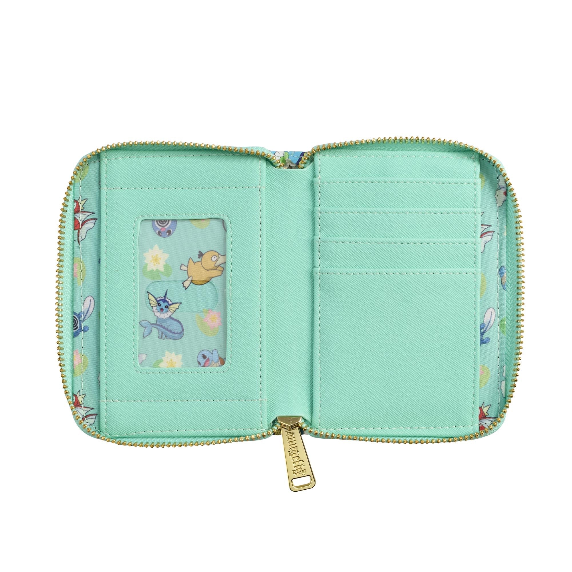 Loungefly x Pokemon Water Type Lily Pad AOP Wallet - GeekCore