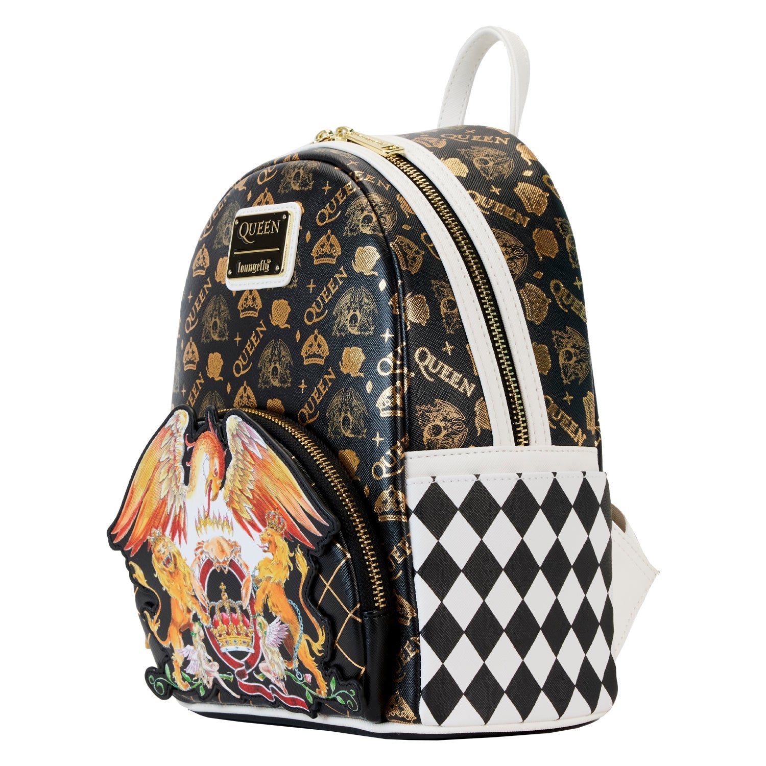 Loungefly x Queen Logo Crest Mini Backpack - GeekCore