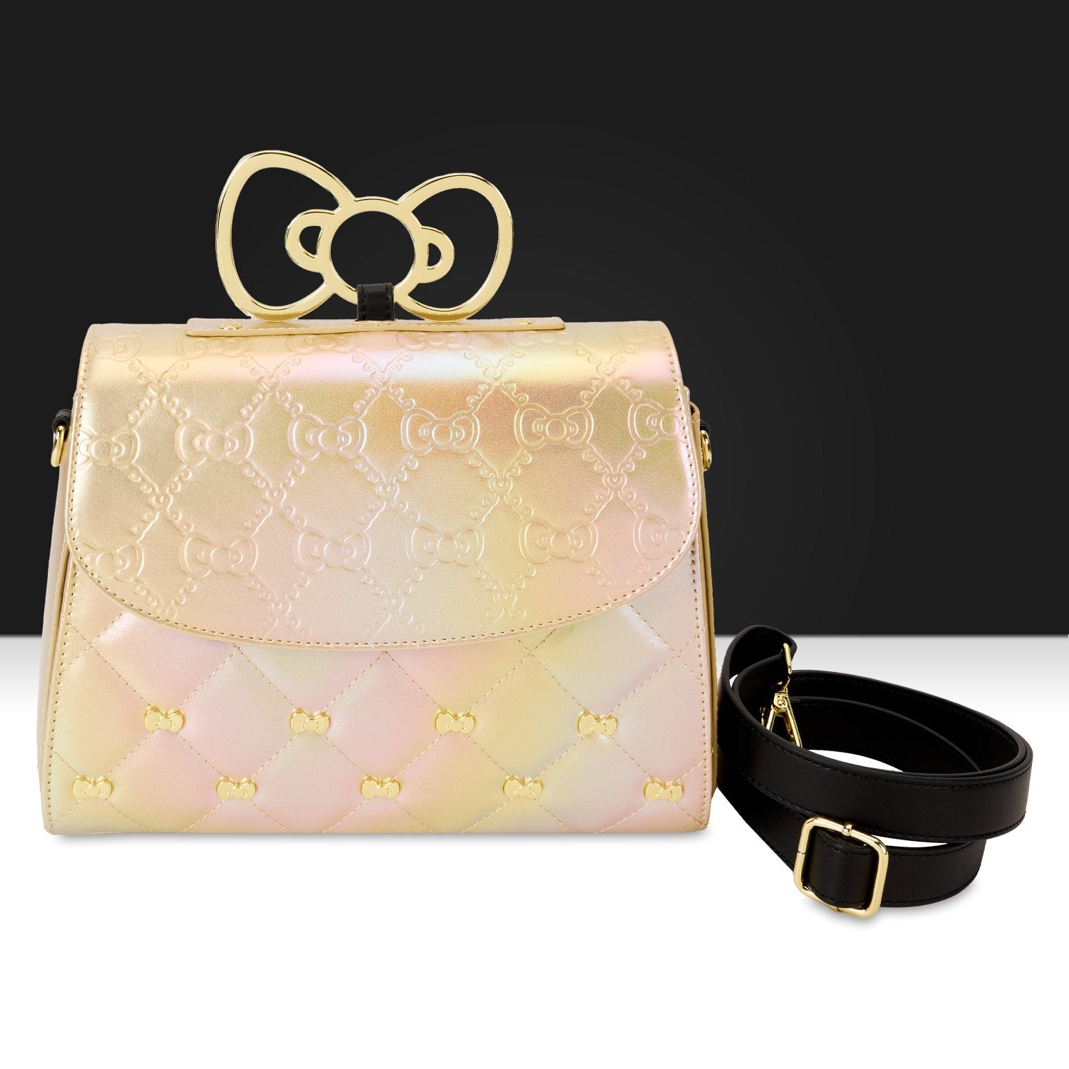 Loungefly x Sanrio 50th Anniversary Gold Crossbody Bag - GeekCore