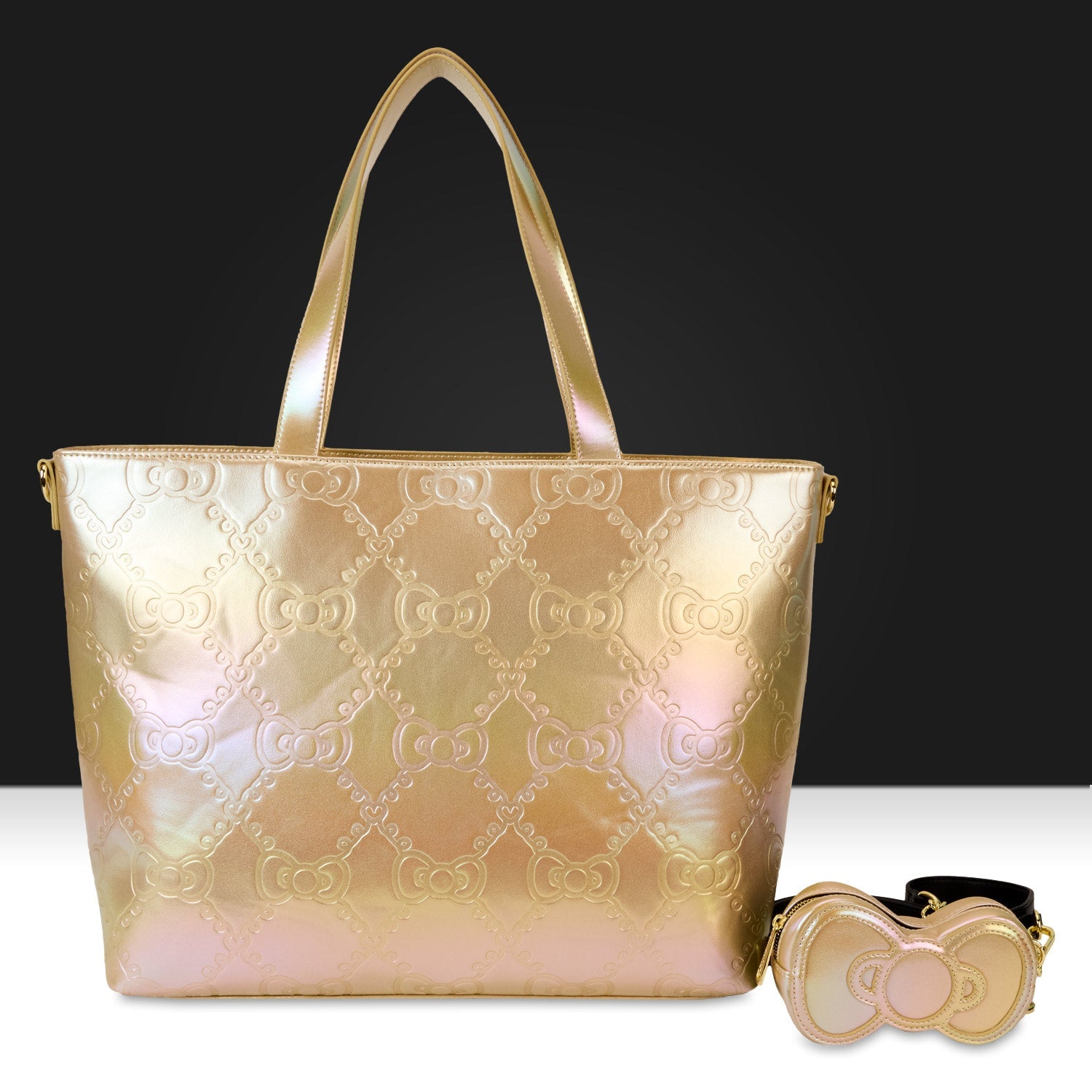 Loungefly x Sanrio 50th Anniversary Gold Tote Bag - GeekCore