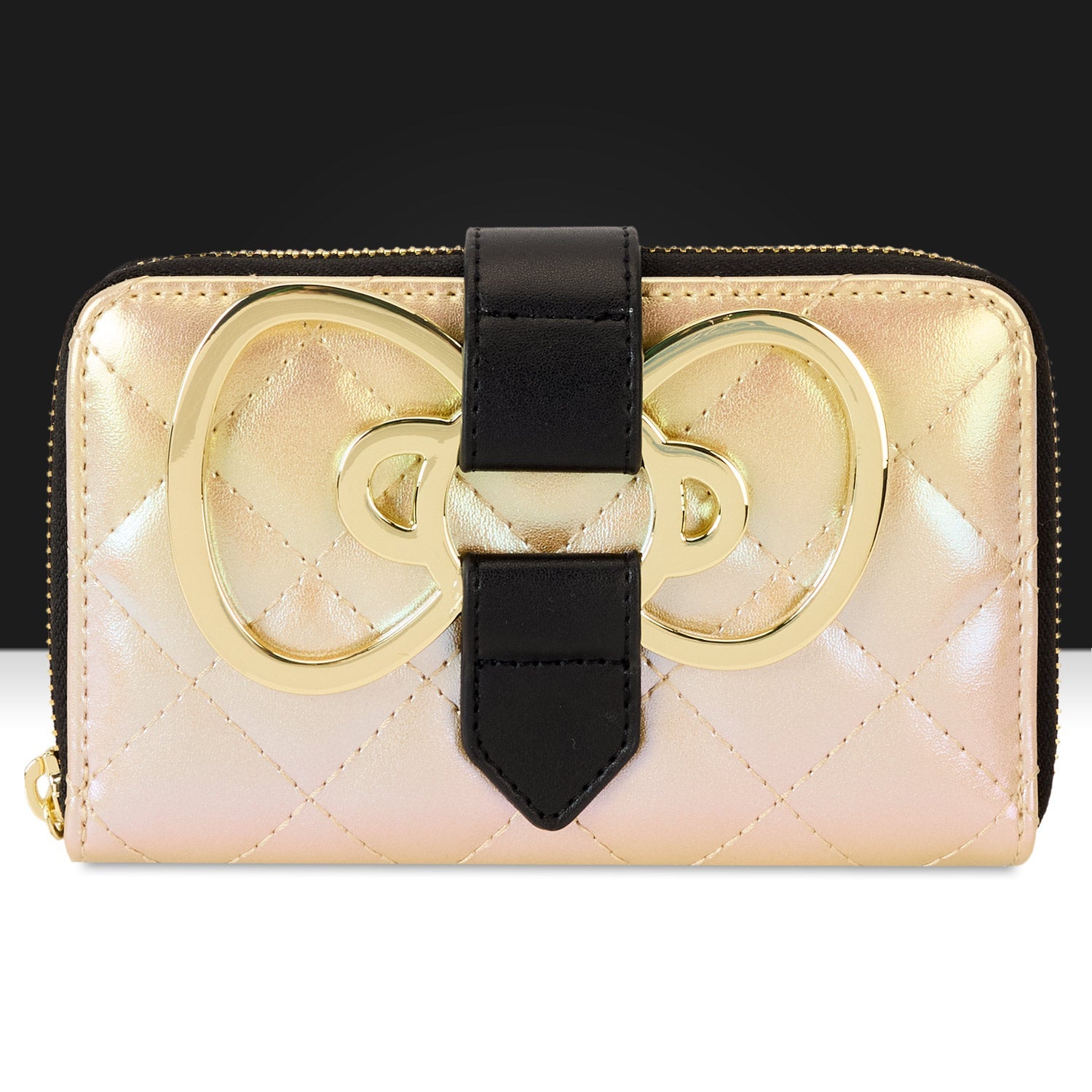 Loungefly x Sanrio 50th Anniversary Gold Zip Around Wallet - GeekCore