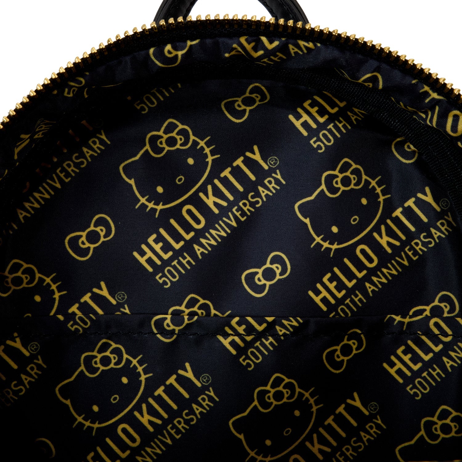 Loungefly x Sanrio 50th Anniversary Metallic Gold Mini Backpack - GeekCore