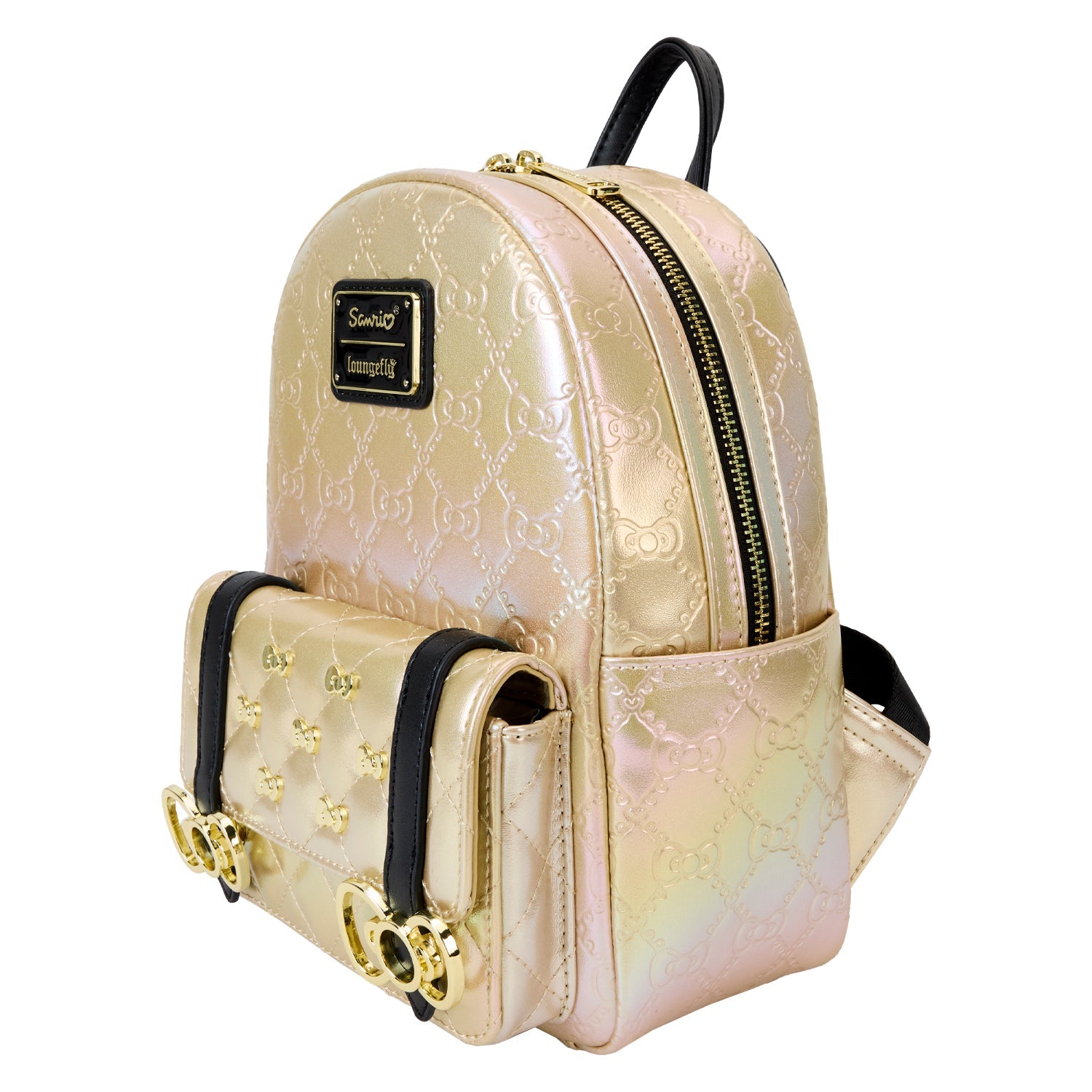 Loungefly x Sanrio 50th Anniversary Metallic Gold Mini Backpack - GeekCore