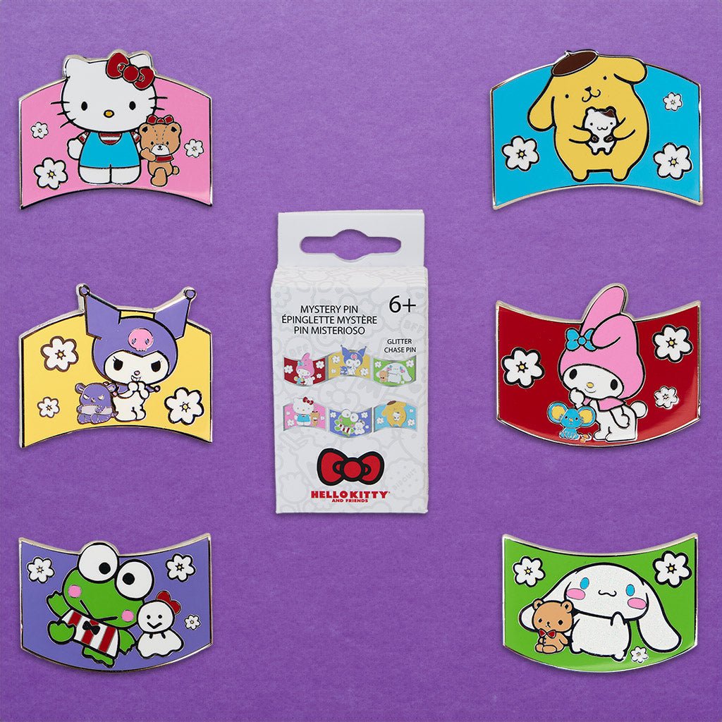 Loungefly x Sanrio And Friends Color Block Blind Box Mystery Pin - GeekCore