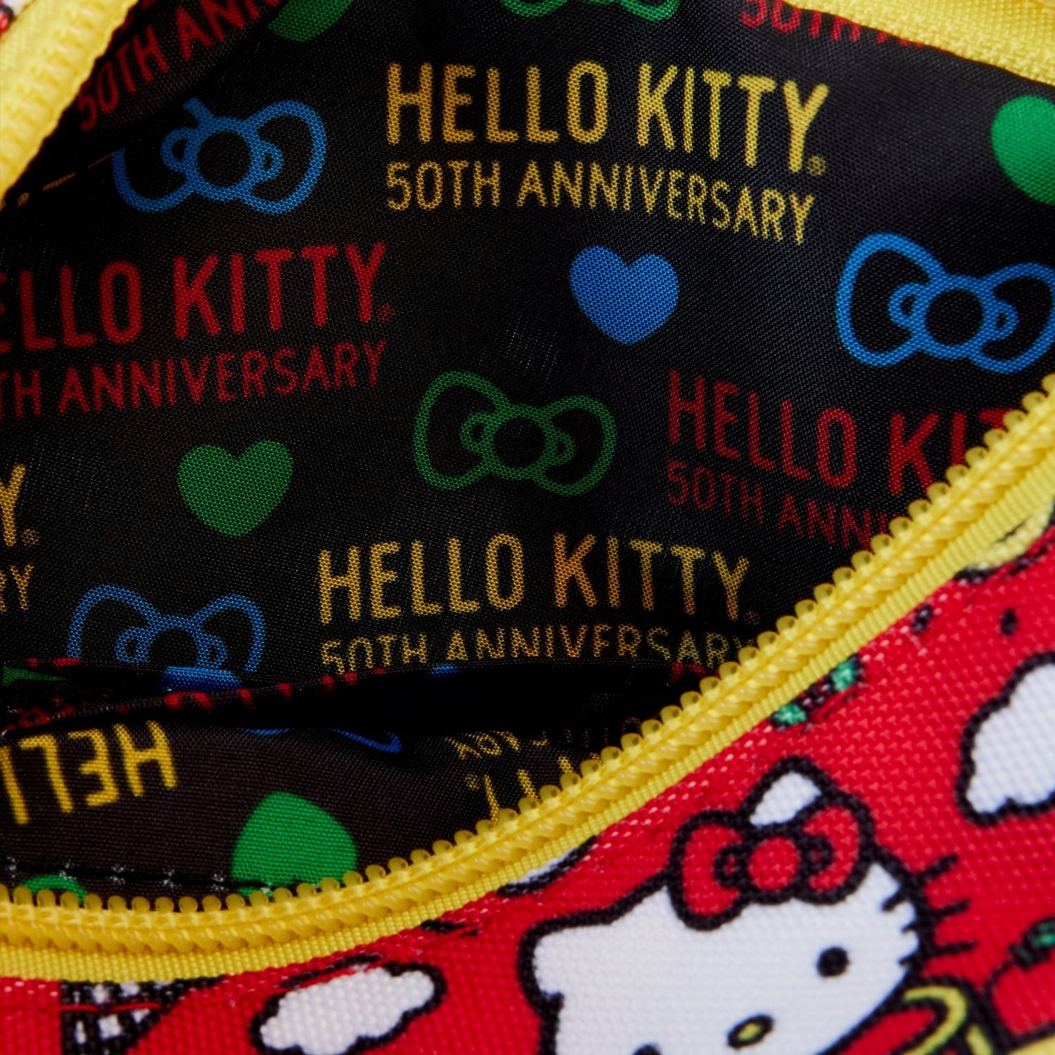 Loungefly x Sanrio Hello Kitty 50th Anniversary Classic AOP Wristlet Wallet - GeekCore