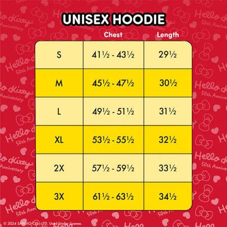 Loungefly x Sanrio Hello Kitty 50th Anniversary Unisex Hoodie - GeekCore