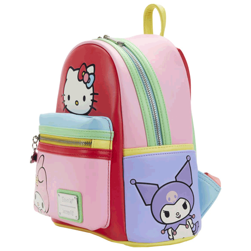 Loungefly x Sanrio Hello Kitty & Friends Colour Block Mini Backpack - GeekCore