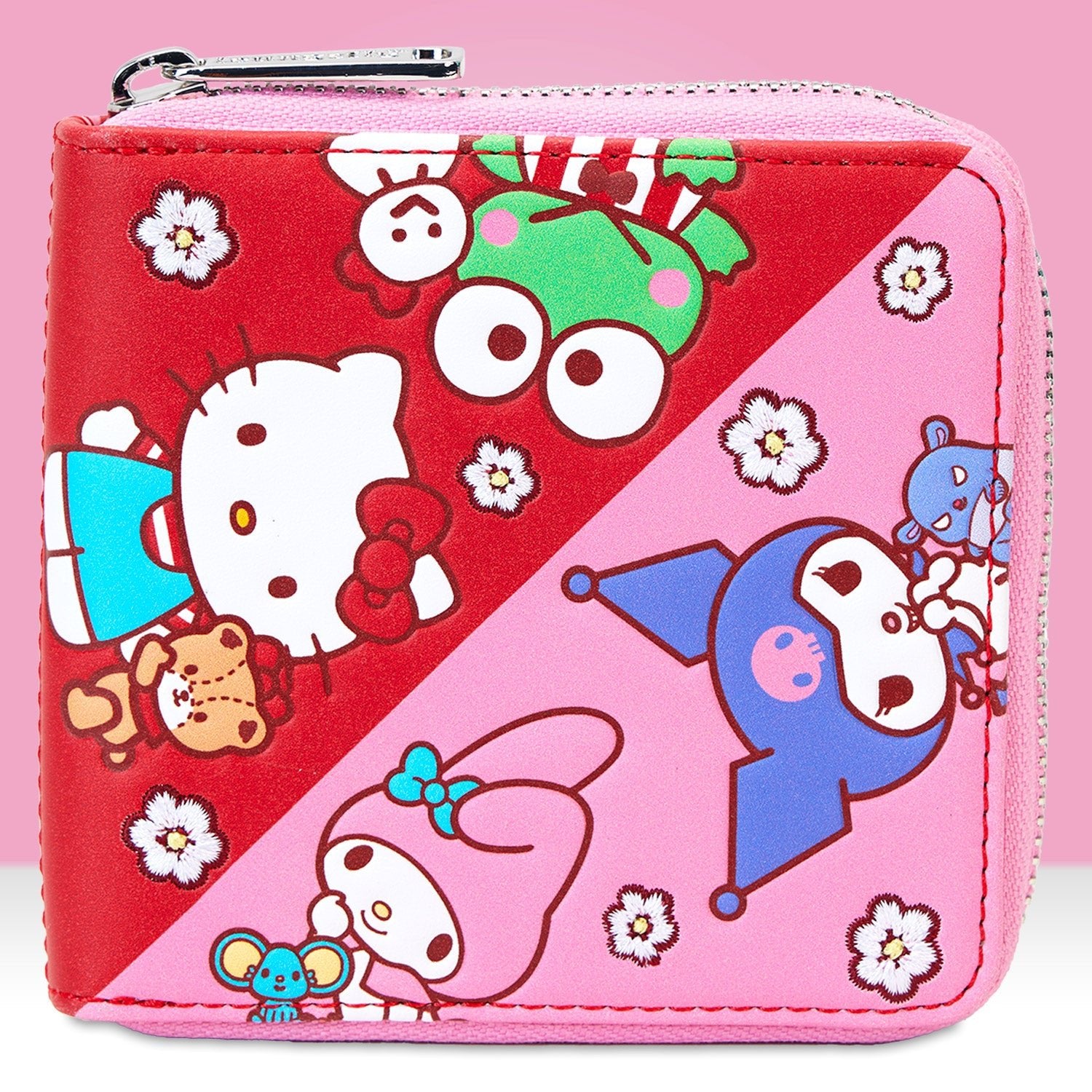 Loungefly x Sanrio Hello Kitty & Friends Colour Block Zip Around Wallet - GeekCore