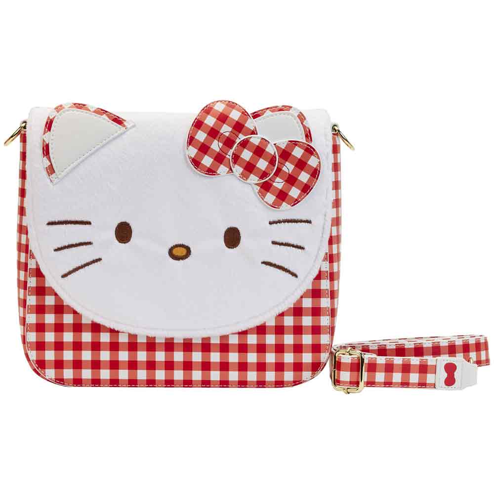 Loungefly x Sanrio Hello Kitty Gingham Cosplay Crossbody Bag - GeekCore