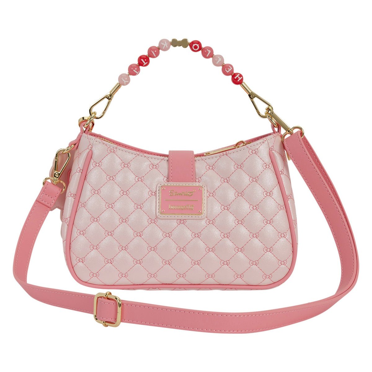 Loungefly x Sanrio Hello Kitty Quilted Crossbody Bag & Bag Charm - GeekCore