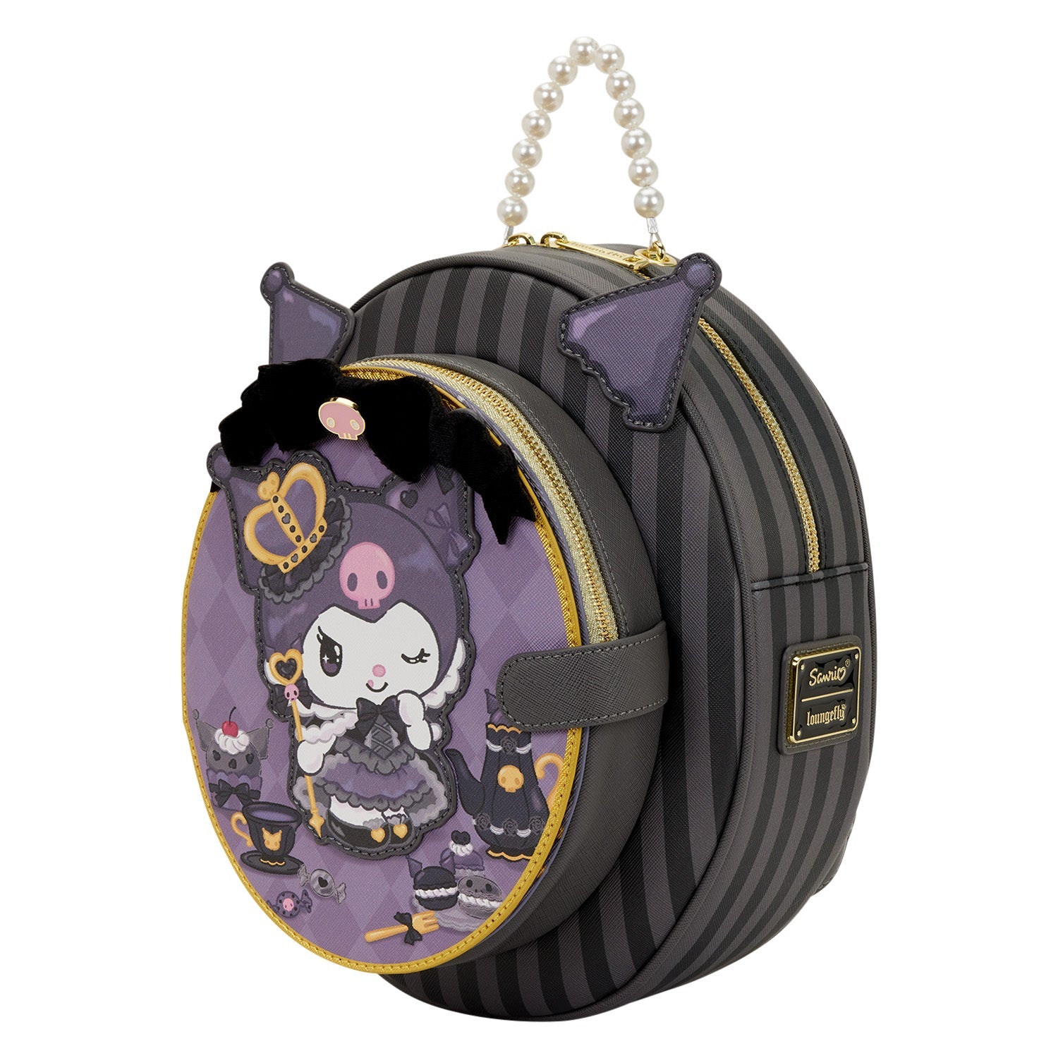 Loungefly x Sanrio Kuromi 20th Anniversary Cameo Mini Backpack - GeekCore
