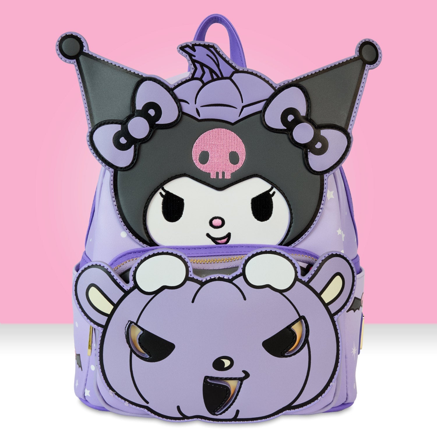 Loungefly x Sanrio Kuromi Pumpkin Mini Backpack - GeekCore