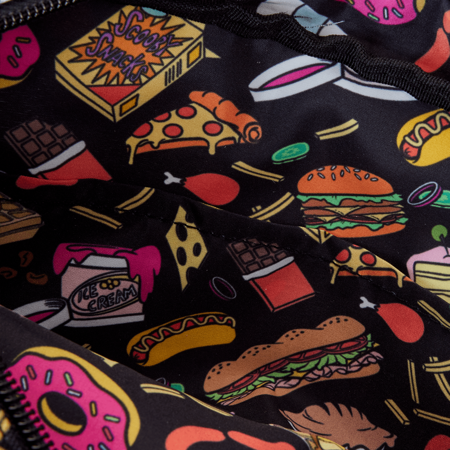 Loungefly x Scooby Doo Munchies AOP Nylon Waist Bag - GeekCore