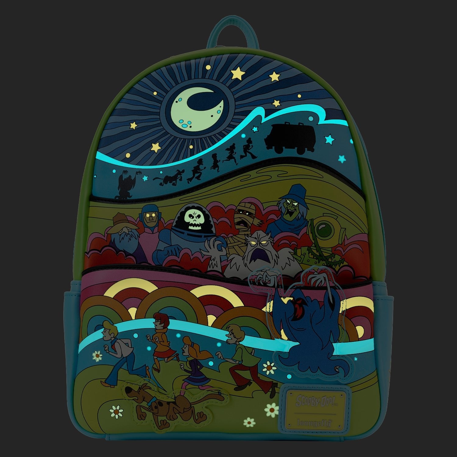 Loungefly x Scooby Doo Psychedelic Monster Chase Mini Backpack - GeekCore