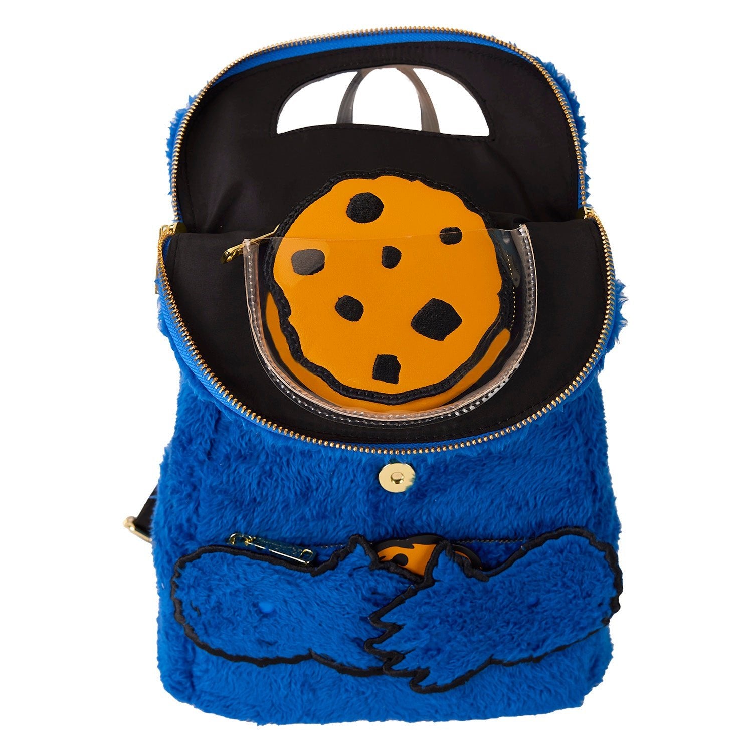 Loungefly x Sesame Street Cookie Monster Plush Mini Backpack - GeekCore