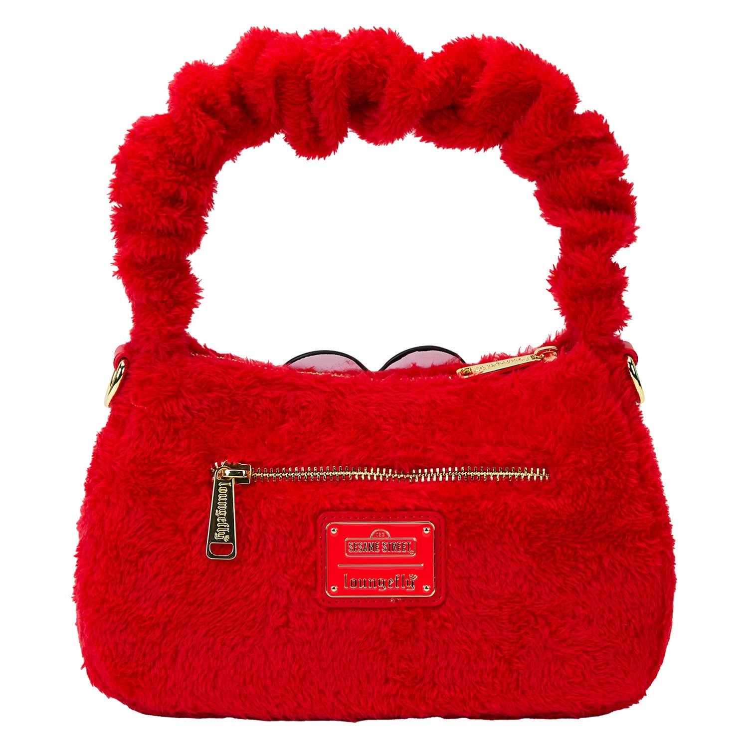 Loungefly x Sesame Street Elmo Plush Crossbody Bag - GeekCore