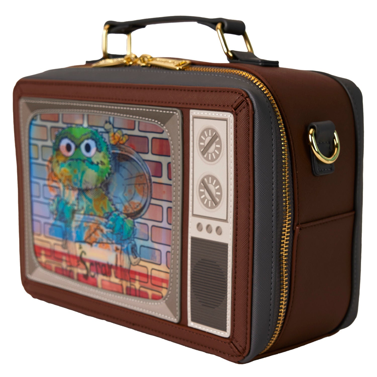 Loungefly x Sesame Street Lenticular Retro TV Crossbody Bag - GeekCore