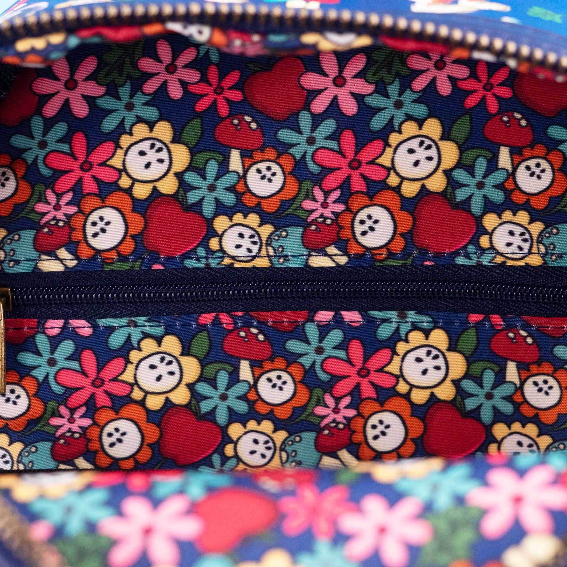 Loungefly x Snow White and the Seven Dwarfs Floral Watercolour AOP Mini Backpack - GeekCore