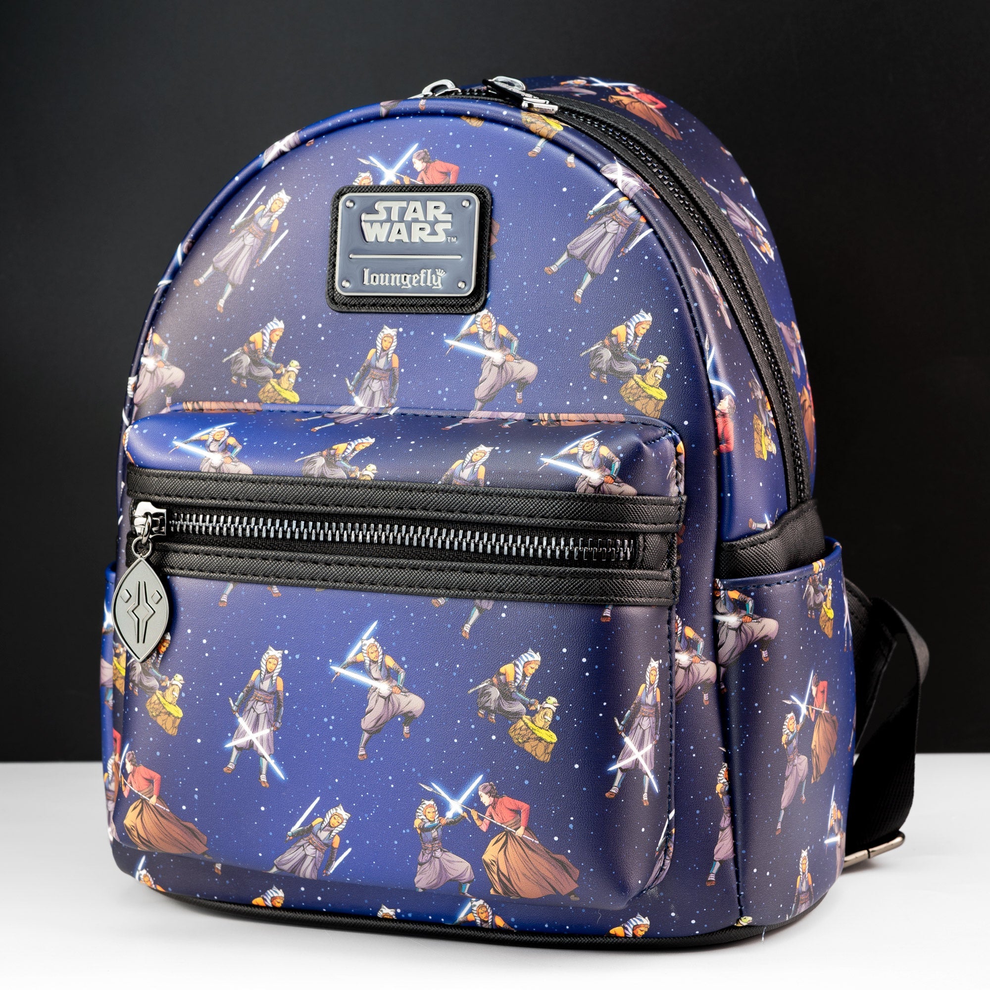 Loungefly x Star Wars Ahsoka Tano Alternating poses AOP Mini Backpack - GeekCore