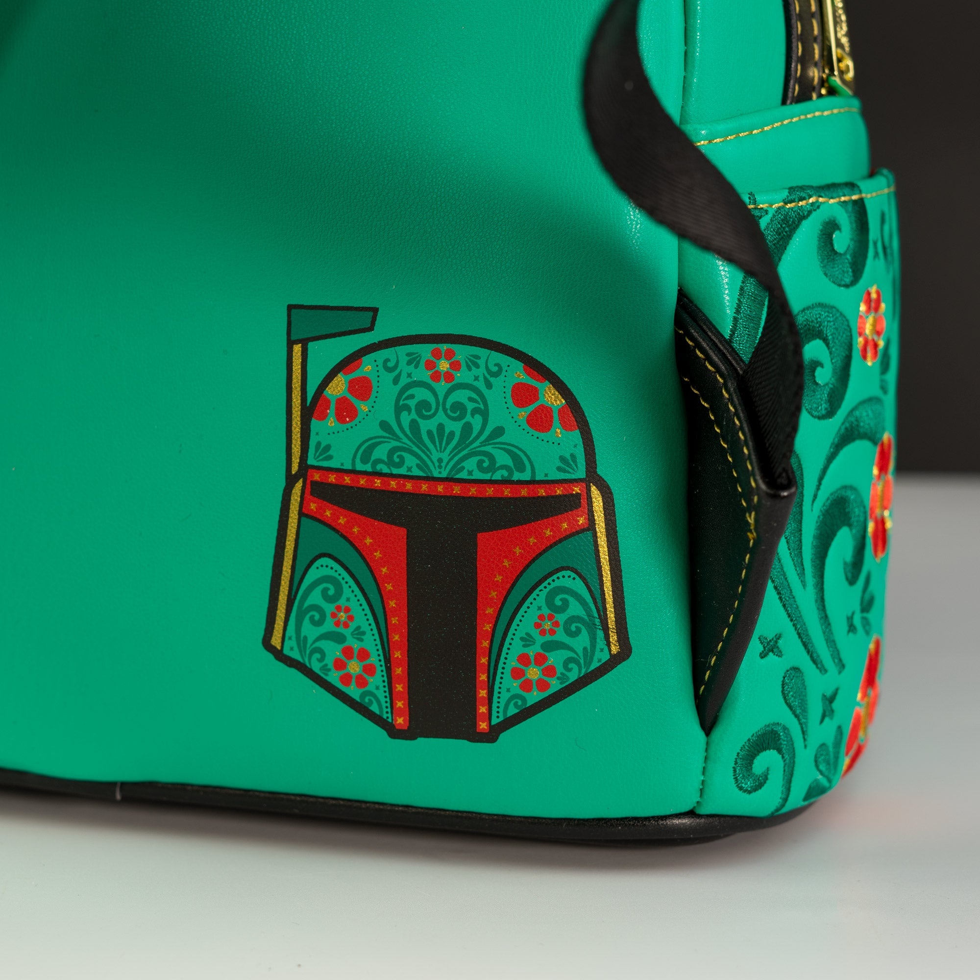 Loungefly x Star Wars Boba Fett Floral Cosplay Mini Backpack - GeekCore