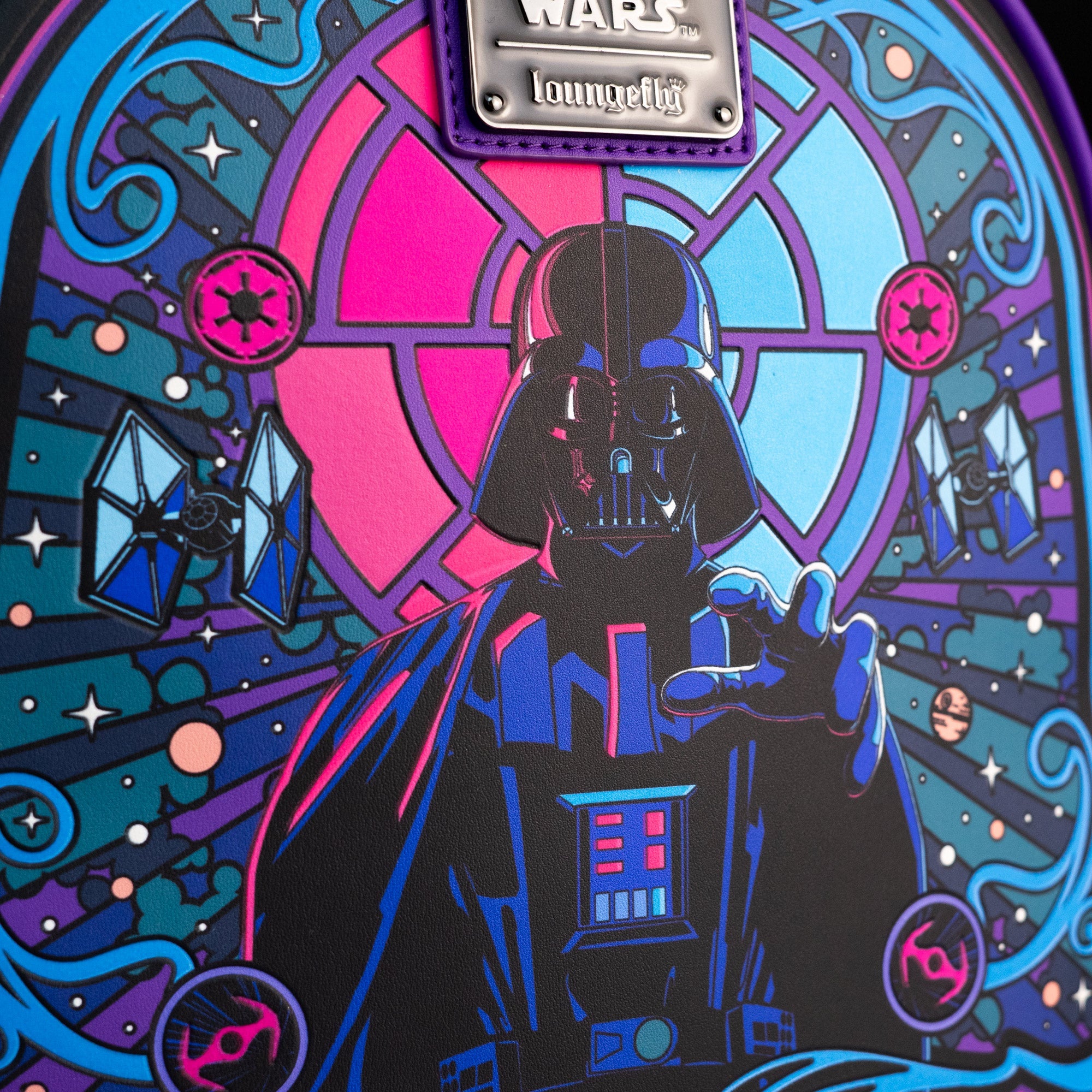 Loungefly x Star Wars Darth Vader Psychedelic Retrowave Portrait Mini Backpack - GeekCore